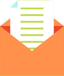 mail inside envelope icon